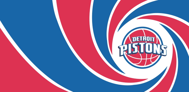 007 Detroit Pistons logo vinyl decal